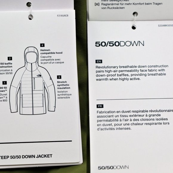 The North Face 50/50 Down Jacket Men's Size XL STEEP SERIES 800 Fill Ski - Picture 12 of 12